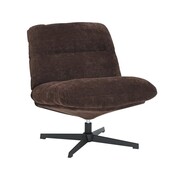 Bronx71 Fauteuil Sara draaibaar velvet bruin