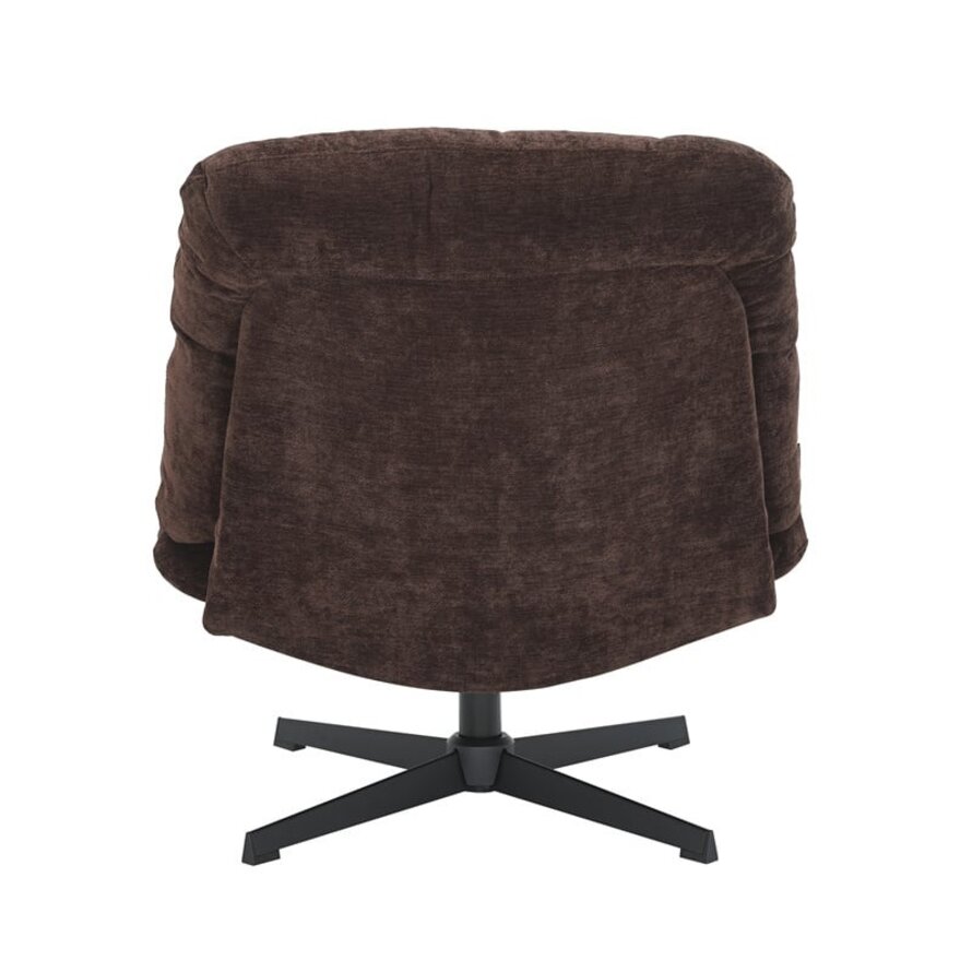 Fauteuil Sara draaibaar velvet bruin