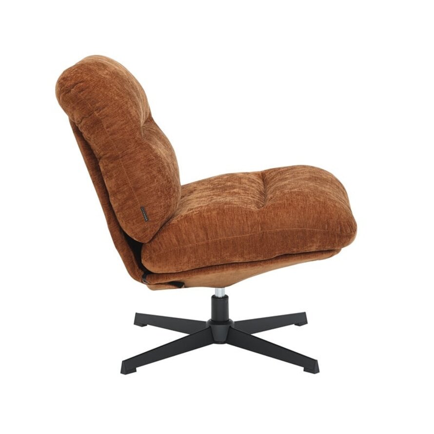 Fauteuil Sara draaibaar velvet oker