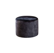 Bronx71 Poef/hocker Beau antraciet velvet