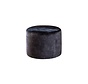 Poef/hocker Beau antraciet velvet