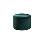 Poef/hocker Anna donkergroen velvet