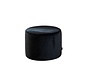 Poef/hocker Anna zwart velvet