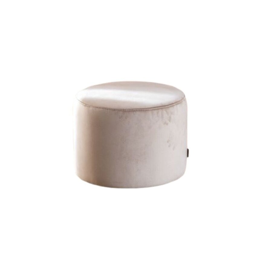 Poef/hocker Anna beige velvet