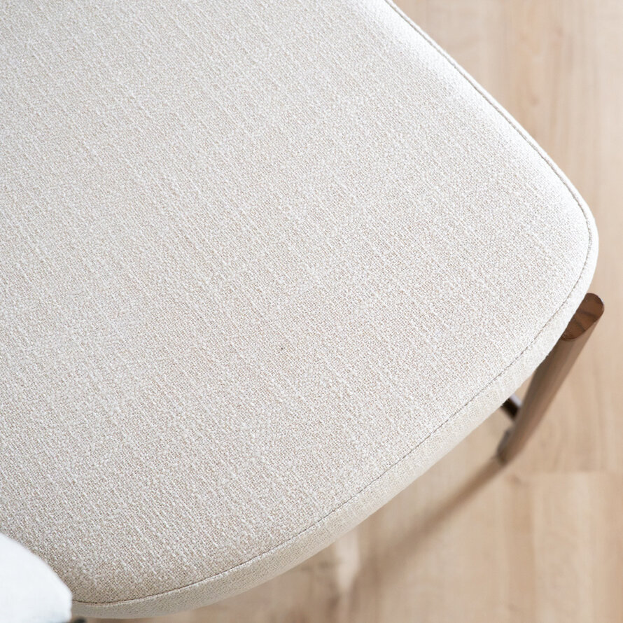 Barkruk Nori linnen off white 70 cm