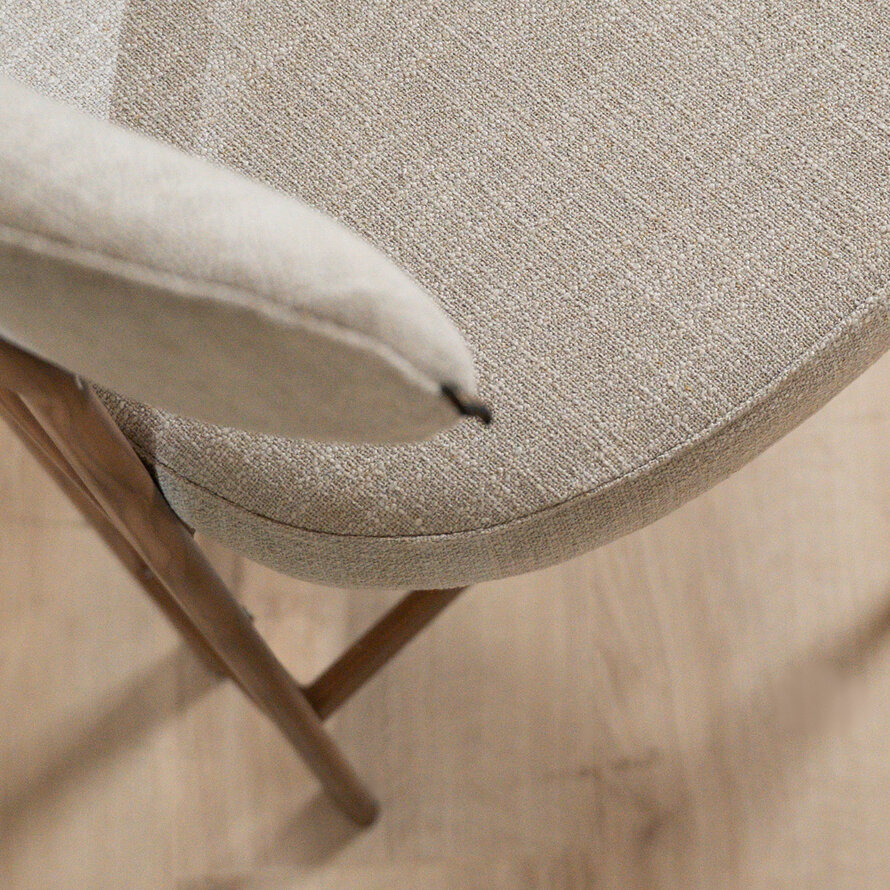 Barkruk Nori linnen taupe 70 cm