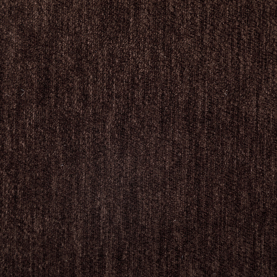 Fauteuil met hocker Emma velvet bruin