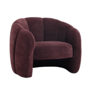 Bronx71 Fauteuil Lois velvet paars