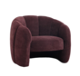Fauteuil Lois velvet paars