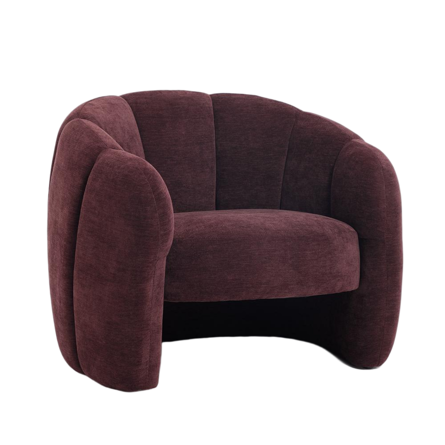 Fauteuil Lois velvet paars