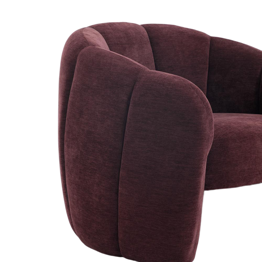 Fauteuil Lois velvet paars