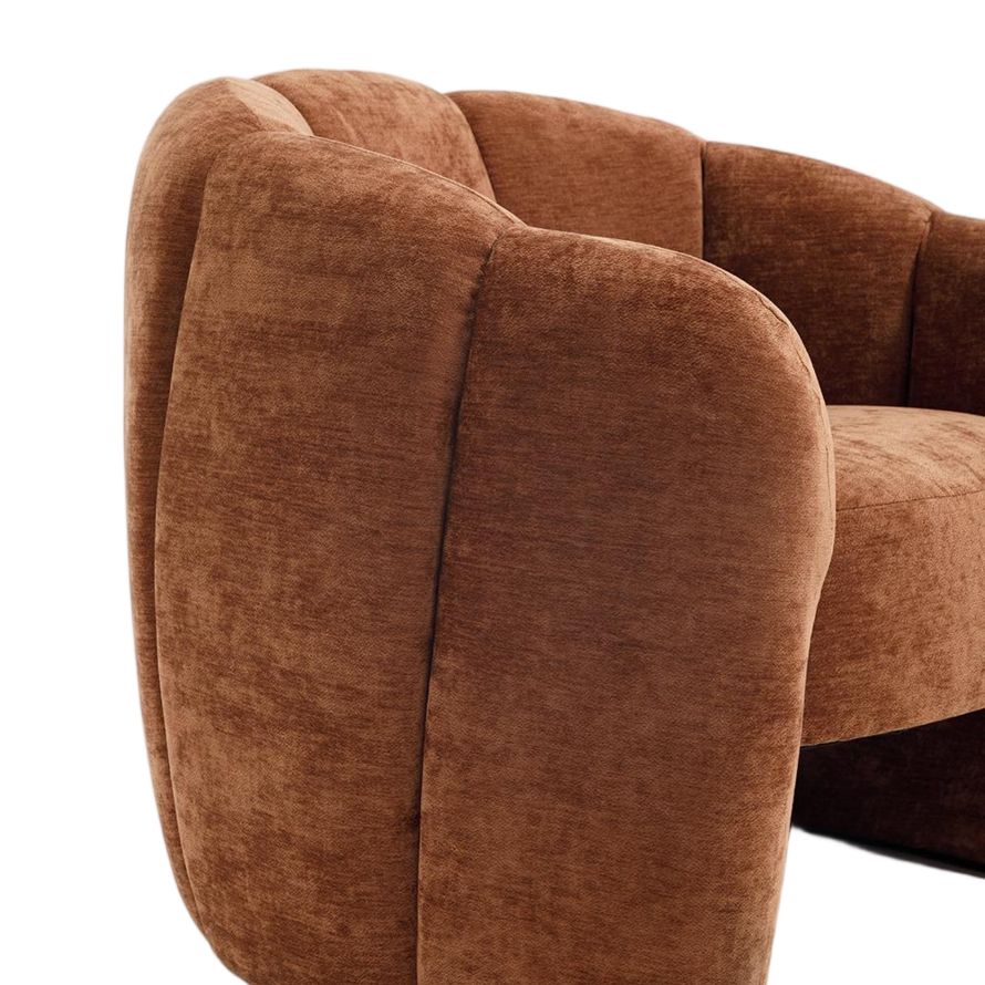 Fauteuil Lois velvet oker