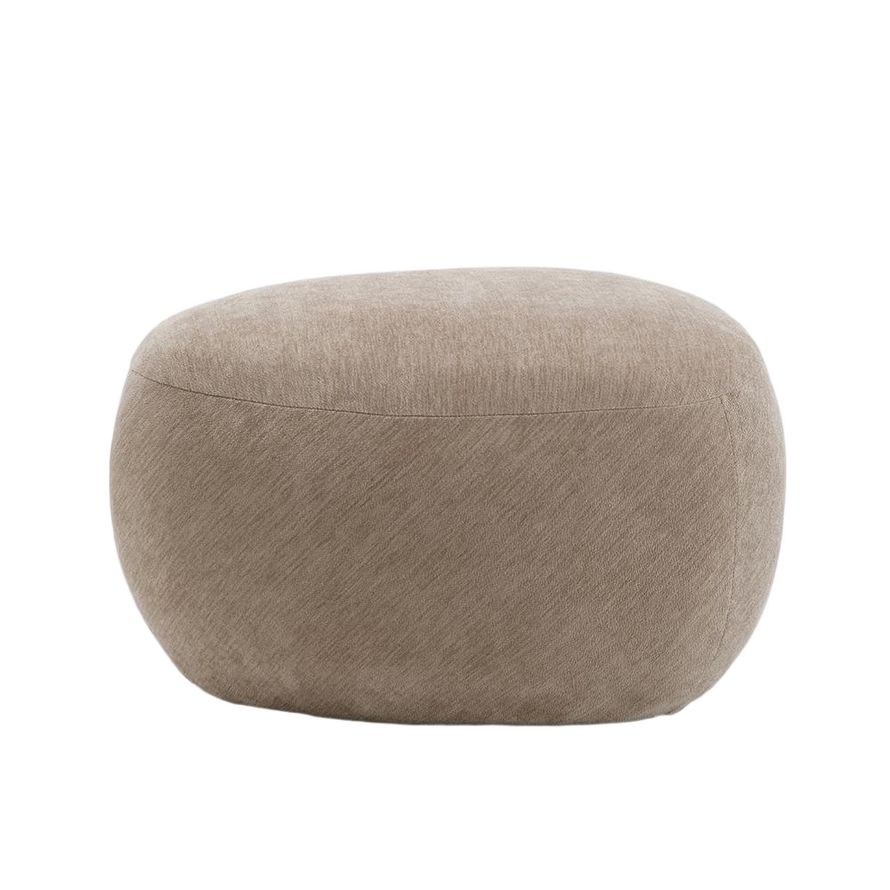 Poef Fenna velvet beige