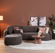 Bronx71 Hoekbank Vienna chenille bruin links