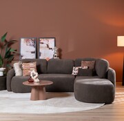 Bronx71 Hoekbank Vienna chenille bruin rechts