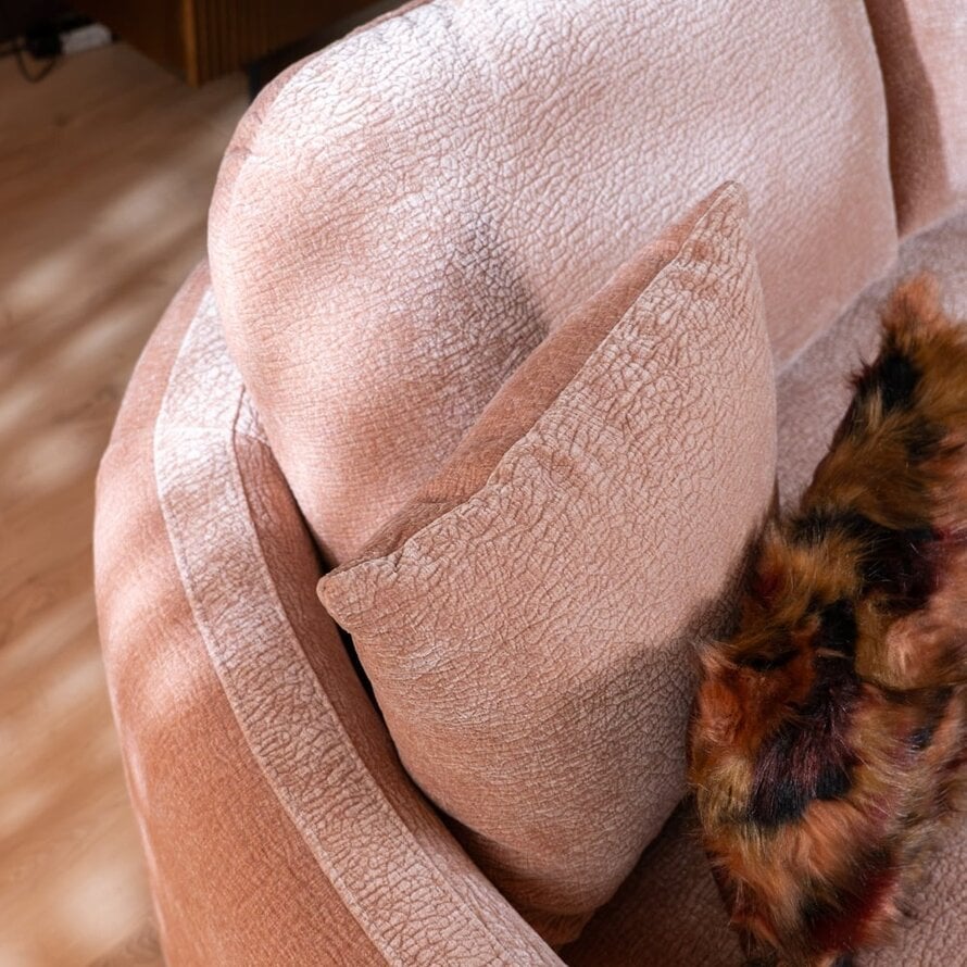 2,5-zitsbank Vienna chenille roze
