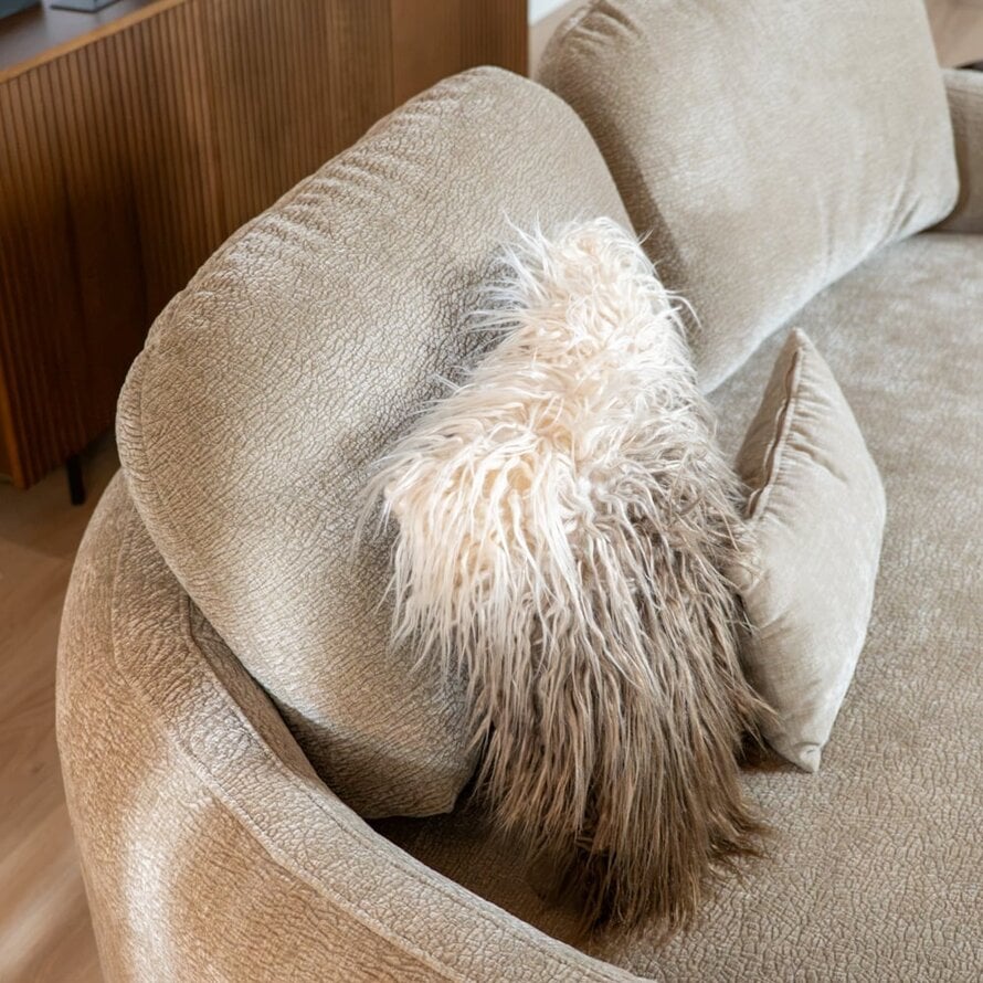 2,5-zitsbank Vienna chenille taupe