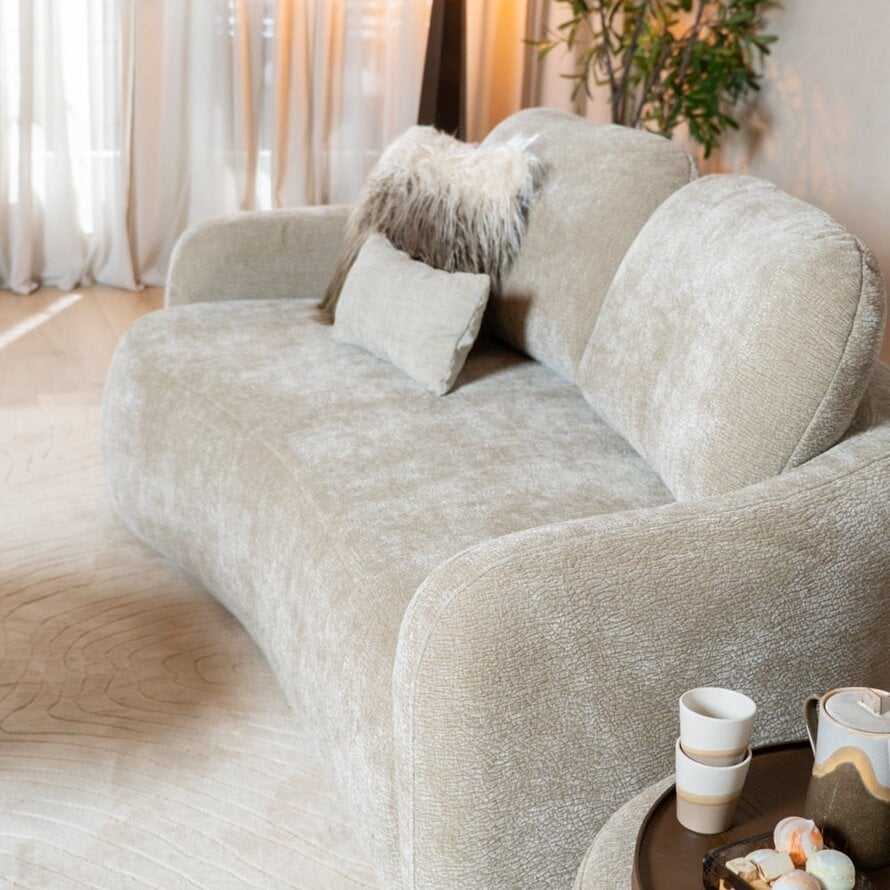 2,5-zitsbank Vienna chenille taupe