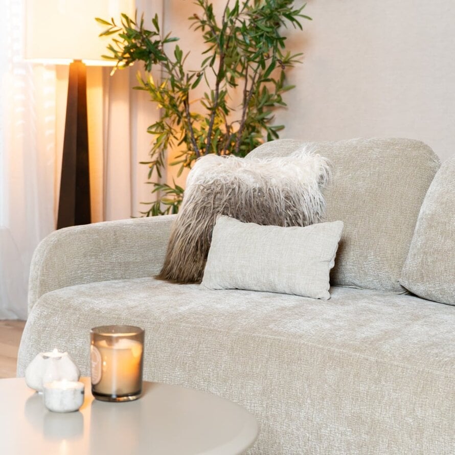 2,5-zitsbank Vienna chenille taupe