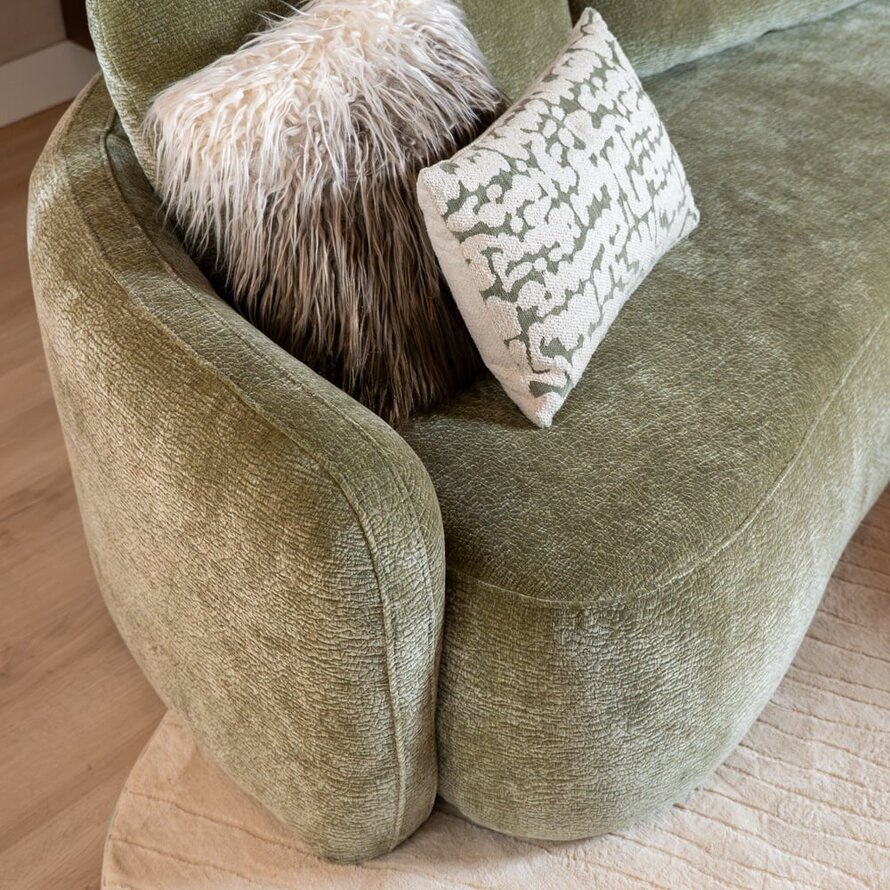 2,5-zitsbank Vienna chenille groen
