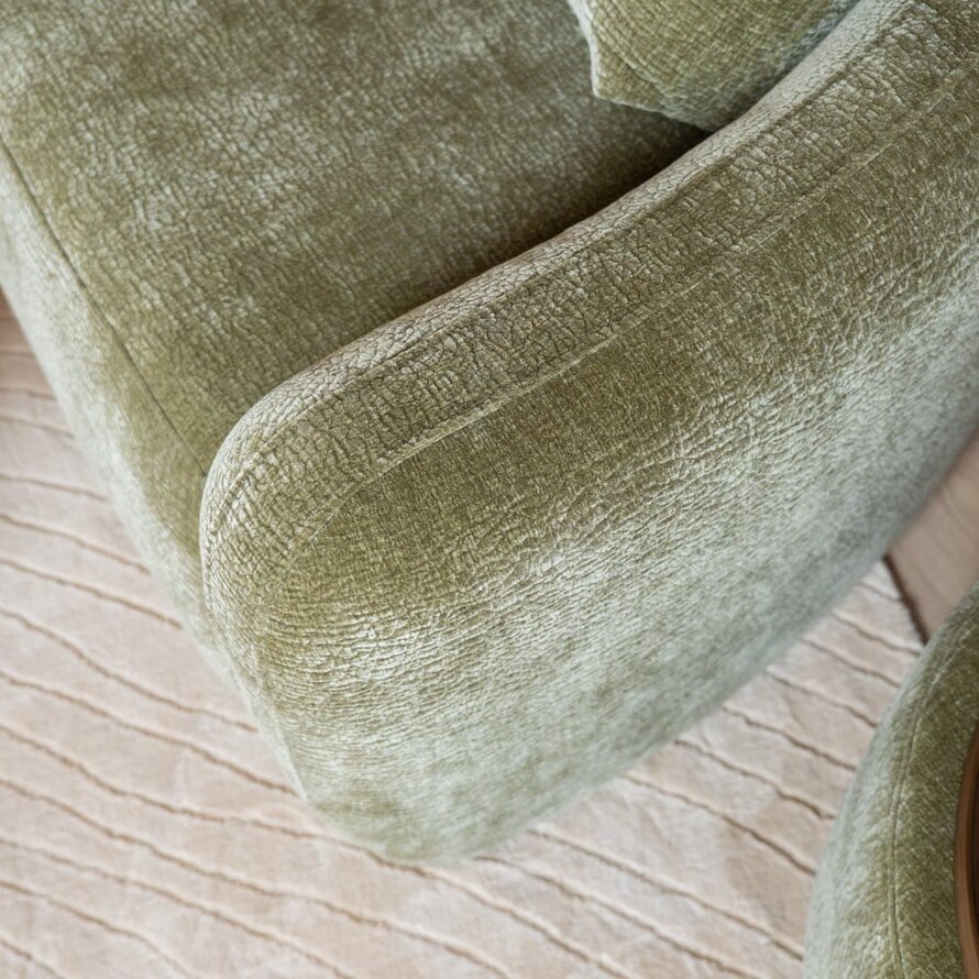 2,5-zitsbank Vienna chenille groen