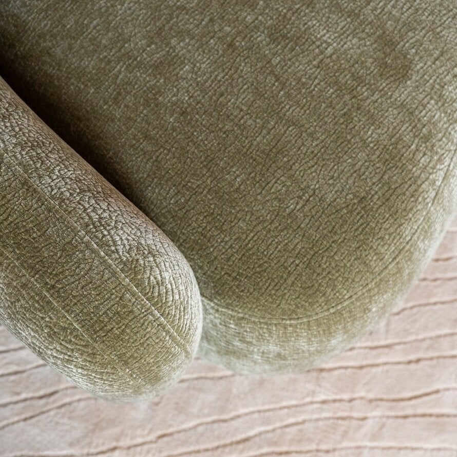 Hoekbank Vienna chenille groen rechts