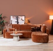 Bronx71 Hoekbank Vienna chenille terracotta rechts
