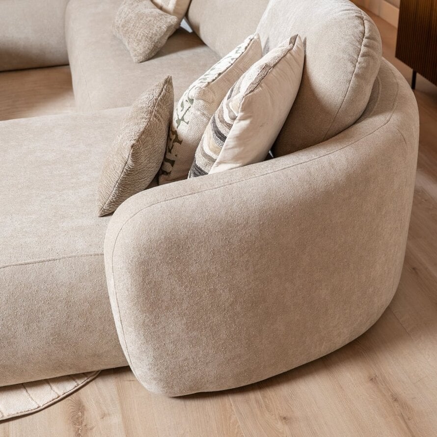 U-bank Vienna 6-zits chenille beige
