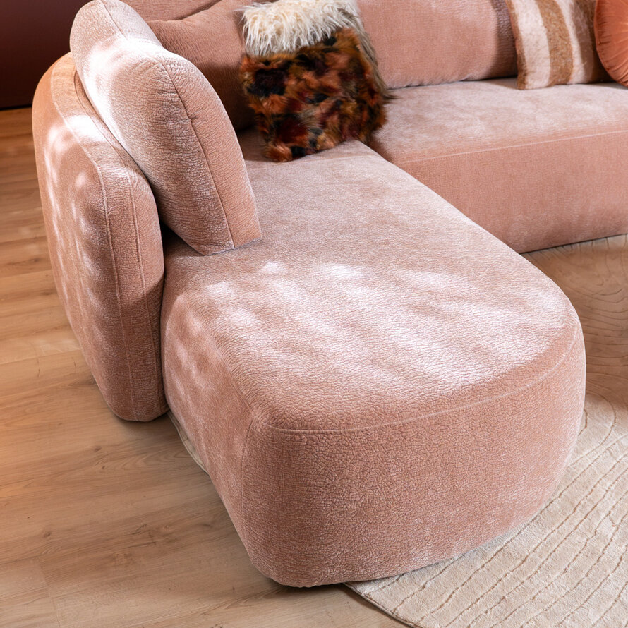 U-bank Vienna 6-zits chenille roze