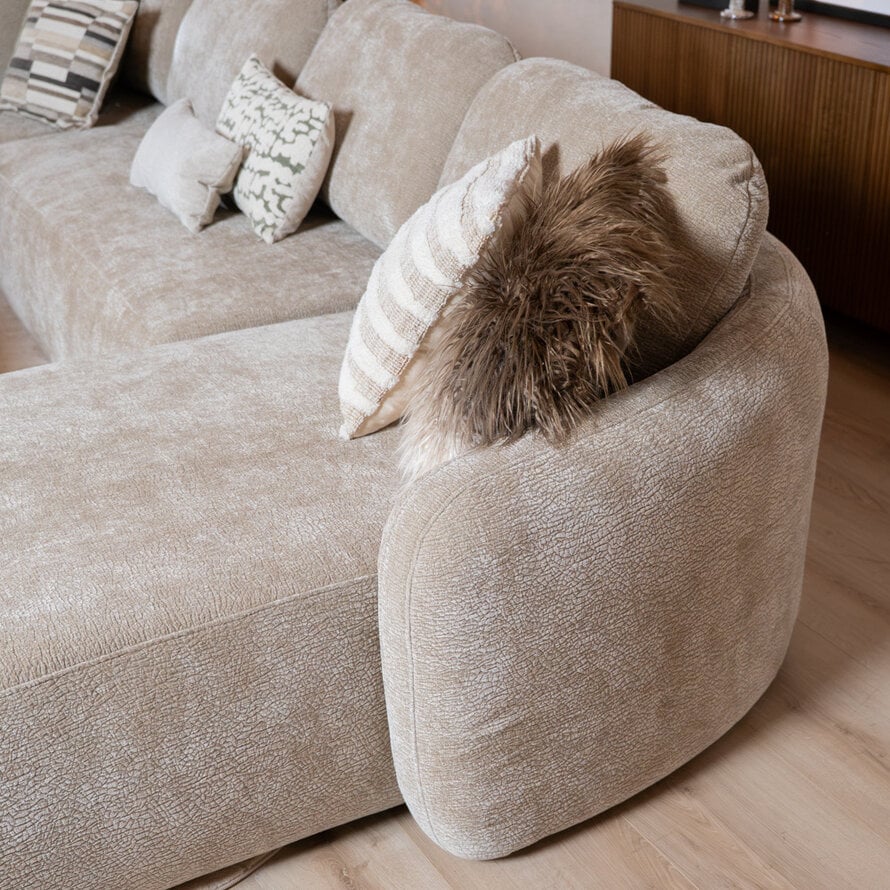 U-bank Vienna 6-zits chenille taupe