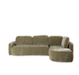 Hoekbank Vienna chenille groen rechts