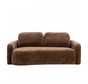 2,5-zitsbank Vienna chenille chocolate brown
