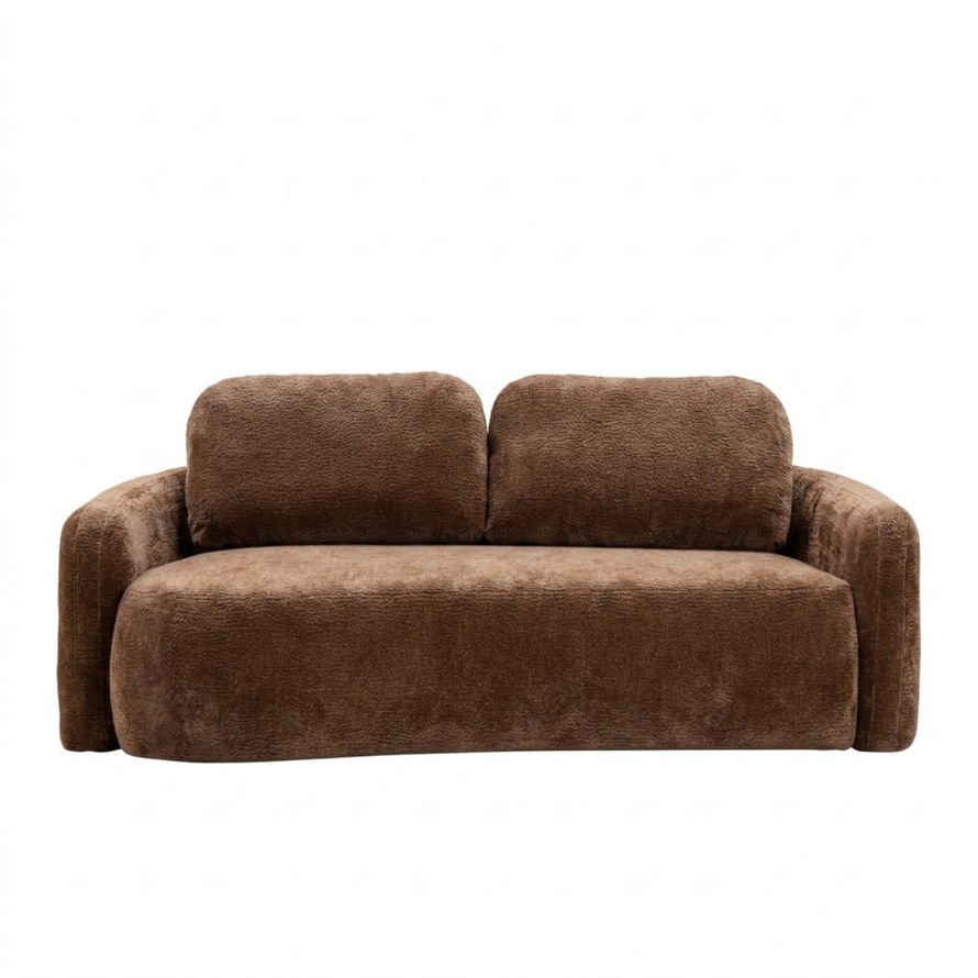 2,5-zitsbank Vienna chenille chocolate brown