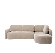 Bronx71 Hoekbank Vienna chenille taupe rechts