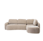 Hoekbank Vienna chenille taupe rechts