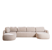 Bronx71 U-bank Vienna 6-zits chenille beige