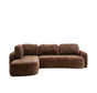 Hoekbank Vienna chenille chocolate brown links