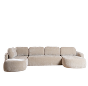 Bronx71 U-bank Vienna 6-zits chenille taupe