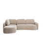 Hoekbank Vienna chenille taupe links