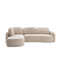 Hoekbank Vienna chenille beige links