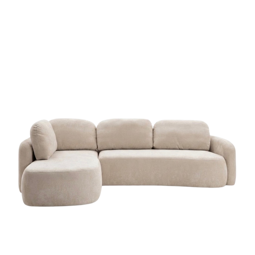 Hoekbank Vienna chenille beige links