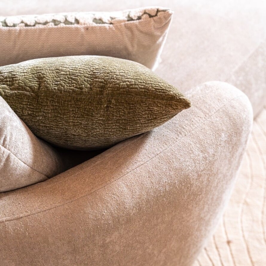 Chaise longue Vienna chenille beige links