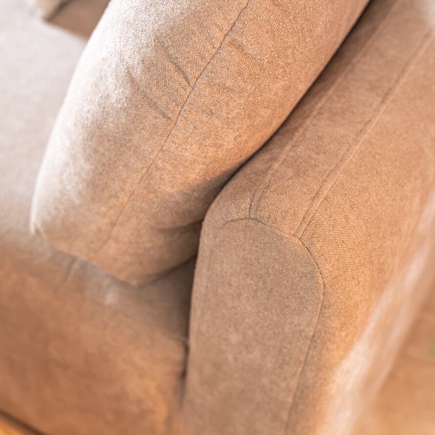 Chaise longue Vienna chenille beige links