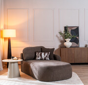 Bronx71 Chaise longue Vienna chenille bruin rechts