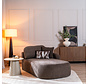 Chaise longue Vienna chenille bruin rechts