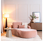 Chaise longue Vienna chenille roze rechts