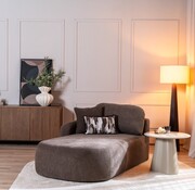 Bronx71 Chaise longue Vienna chenille bruin links
