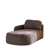 Bronx71 Chaise longue Vienna chenille bruin links