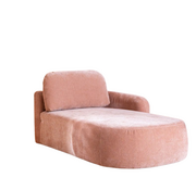 Bronx71 Chaise longue Vienna chenille roze rechts