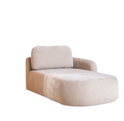 Bronx71 Chaise longue Vienna chenille beige rechts